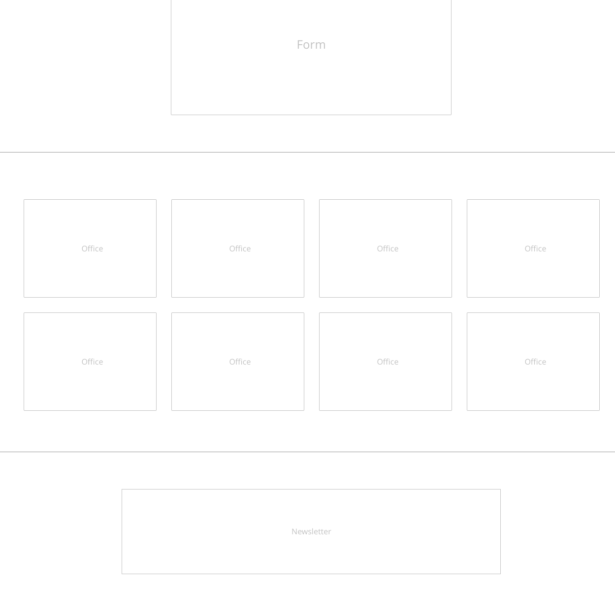Example of a web page wireframe.